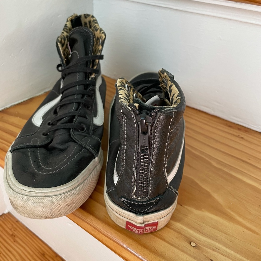 Leather vans high tops